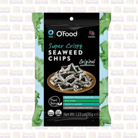 Ofood Super Crispy Seaweed Chips Original 35gr Imported from Korea
