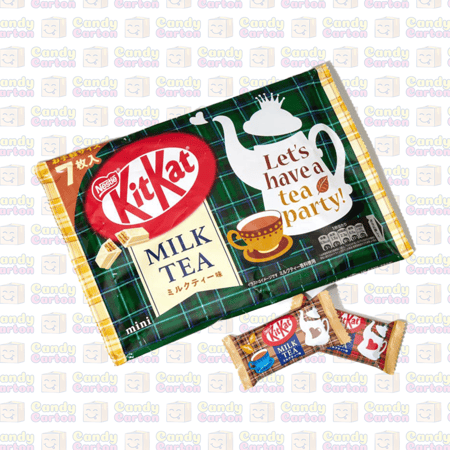 كتكات ياباني بنكهة الشاي بالحليب 7 قطع 81 جرام مستورد اليابان ‏ Kit Kat Milk Tea Flavour Pack (Japanese) 81g