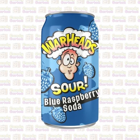 Warheads Sour وارهيدز مشروب غازي حامض نكهة توت ازرق