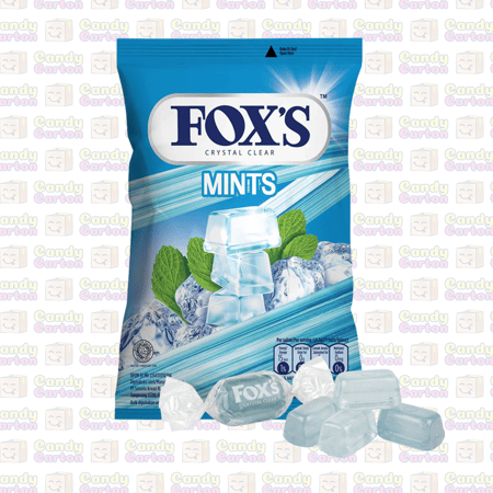 حلاوة قزاز القديمة فوكس كريستال كلير بنكهة النعناع 90 جرام مستورد اندونيسيا Foxs Crystal Clear Mints 90g