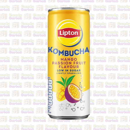 ليبتون كومبوتشا بنكهة المانجو وبشن فروت 250 مل مستورد بريطانيا Lipton Kombucha Mango & Passion Fruit Flavour 250g