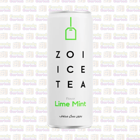 زوي ايس تي بنكهة الليمون والنعناع خالي من السكر المضاف 320 مل Zoe Ice Tea Lime and Mint Flavor 320 ml‏