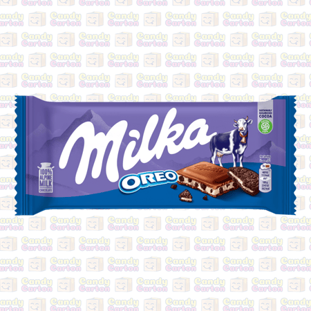 ميلكا شوكولاتة بالحليب بالحليب و بسكويت الأوريو 100 جرام مستورد المانيا Milka Chocolate With Oreo Cookies 100 g
