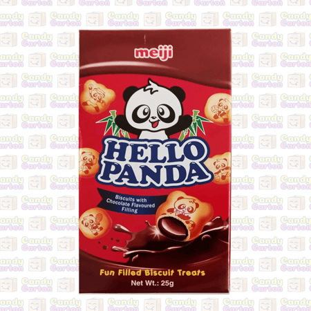 ميجي هالو باندا بسكويت صغير محشو بالشوكولاتة 25 جمMeiji Hello Panda