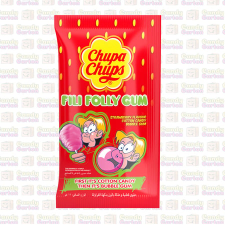 شوبا شوبس حلوى قطنيه و علكه بنكهه الفراولة - Chupa Chups