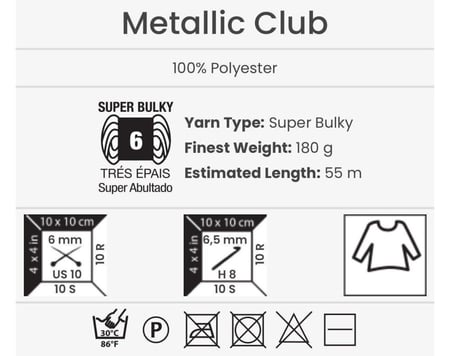 يارن ارت ميتاليك كلوب YarnArt Metallic Club 8105