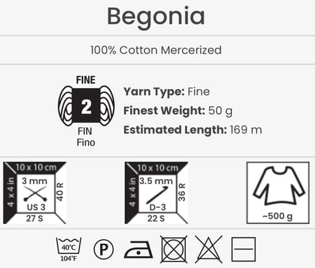 يارن ارت بيقونيا YarnArt Begonia 326