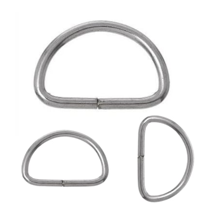 2 حلقات معدنية نصف دائرة