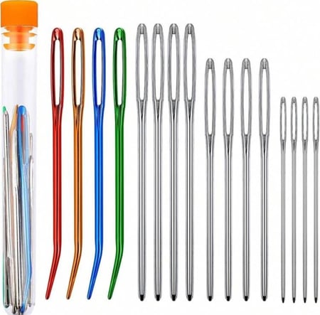 علبة ابر تنظيف كروشية براس مدبب ومعكوف