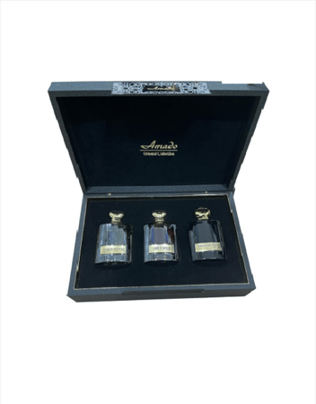 طقم عطر أمادو مكون من اريبيان هيرتيج و عنبر رويال وامبريال عود