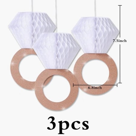 خاتم ديكور، 3 حبات