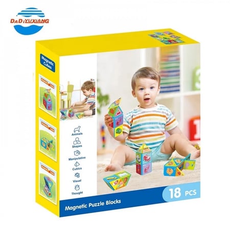 تركيبة مغناطيسية تتكون من 18 قطعة