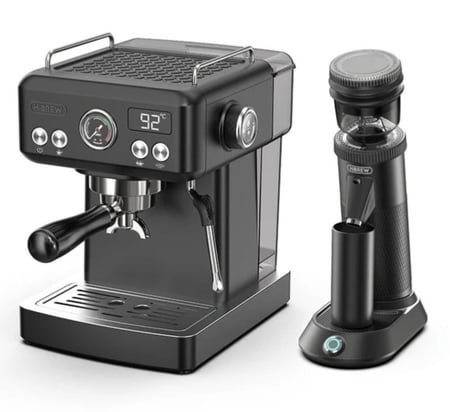 ماكينة القهوة الاحترافية + مطحنة احترافية