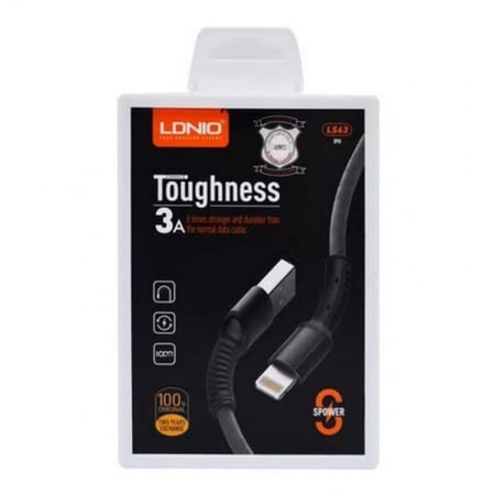 كيبل آيفون قماشي 1M من لدنيو LDNIO | LS63