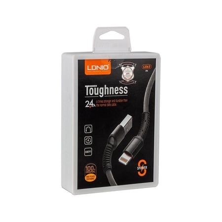 كيبل آيفون قماشي 1M من لدنيو LDNIO | LS63