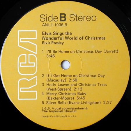Elvis Presley ‎- Elvis Sings The Wonderful World Of Christmas