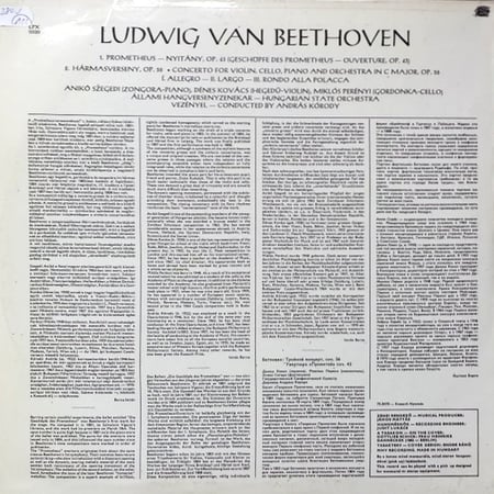 Beethoven - Violin, Cello, Piano In C Major Op.56 / Prometheus Overture Op. 43