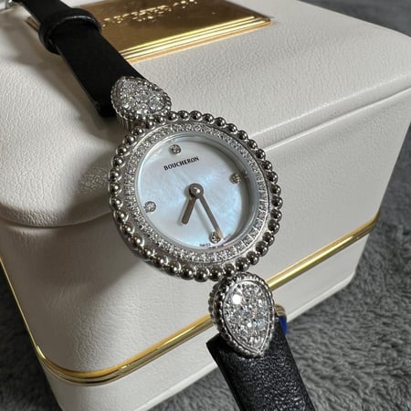 ساعة بوشرون جلد