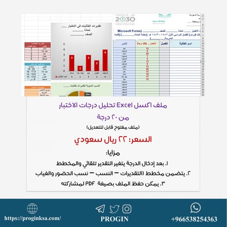 تحليل النتائج من 20