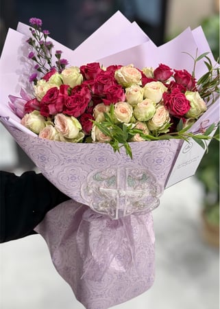 باقة ورد تغليف فاخر