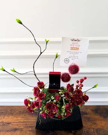 فازة فخمة & خاتم كارتير