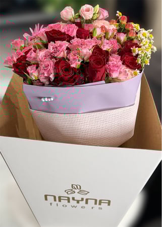 باقة ورد بنك بيبي روز مميزه