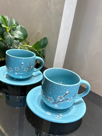 كوب راقي بنقشات يابانيه