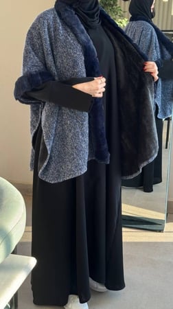 شال فرو ( كحلي )