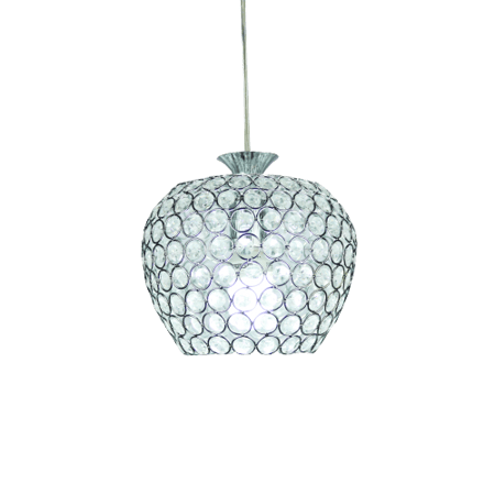 علاقي فضي مرصع بالكريستال مناسب للممرات والغرف الصغيرة