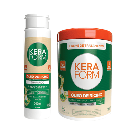 شامبو + ماسك سكاف بزيت الخروع للترطيب والتطويل