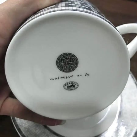 كوب  هيرمز مع صحن
