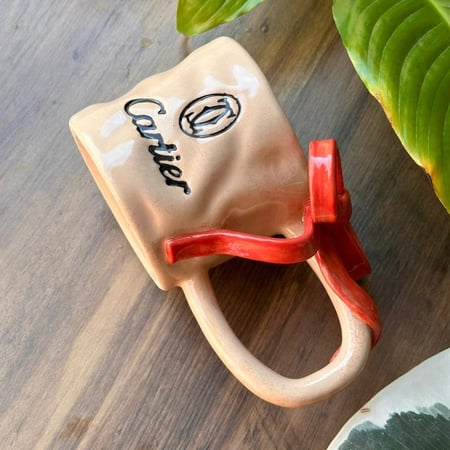 كوب كارتير فخار هاند ميد