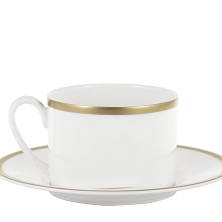 كوب روبرتو كافالي بشعار الماركه مع صحن