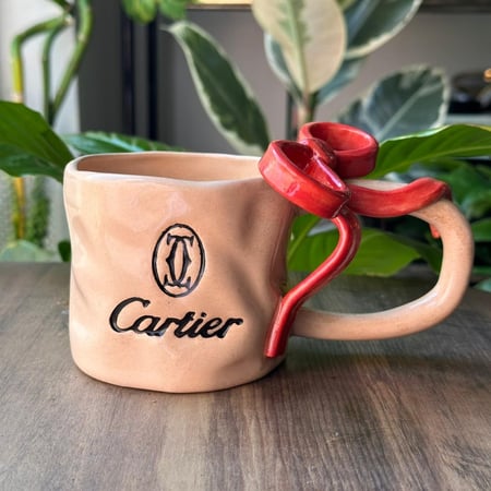 كوب كارتير فخار هاند ميد