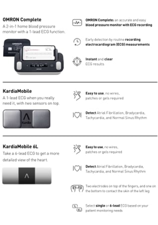 جهاز مراقبة ضغط الدم مع تخطيط القلب اومرون OMRON