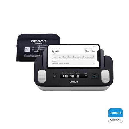 جهاز مراقبة ضغط الدم مع تخطيط القلب اومرون OMRON