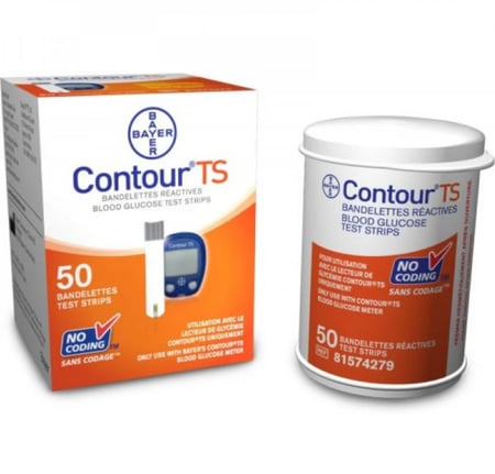 شريط فحص السكر كونتور تي اس