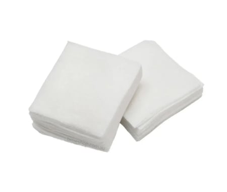 شاش مربعات عبوة 100 حبه مقاس 5 سم × 5 سم