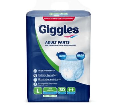 حفايظ كبار السن كلوت Giggles (L) عبوة 30 حبه