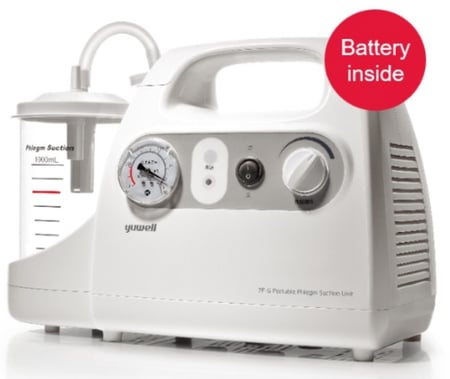 جهاز شفط بلغم YUWELL محمول 7E-G بطارية قابلة للشحن