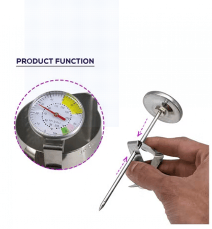 مقياس درجة حرارة ماء القهوة