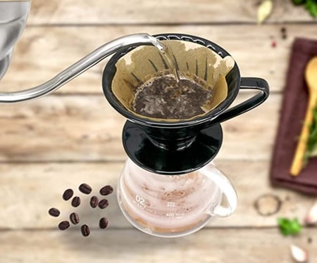 قمع تقطير القهوة سيراميك