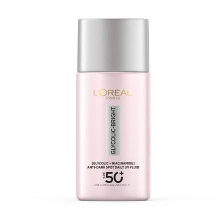 لوريال باريس جليكوليك برايت سائل UV SPF50+ يومي ضد البقع الداكنة 50مل