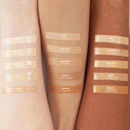 لوكا كوزمتيكس DREAMY GLOWY SKIN FOUNDATION  كريم الأساس رقم 2 كابتشينو لايت ميديم ورم 30مل