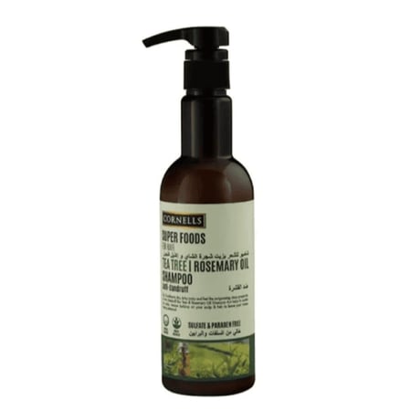 كورنيلز شامبو الشعر بزيت شجرة الشاي و إكليل الجبل ضد القشرة 500مل