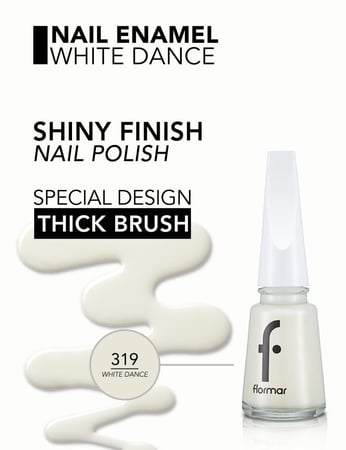 فلورمار طلاء الأظافر 11مل WHITE DANCE رقم319