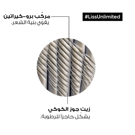 لوريال بروفسيونال ليس أنليمتيد LISS UNLIMITED ماسك التمليس الفائق للشعر المتجعد 250مل