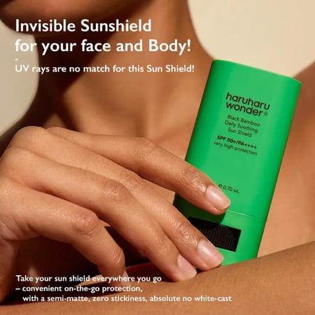 هاروهارو وندر واقي شمس معدني ستيك SPF50++  غير معطر بخلاصة البامبو الأسود للبشرة الحساسة 50مل