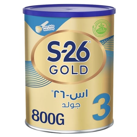 اس-26 جولد حليب الأطفال رقم 3 800جم (1-3 سنوات)