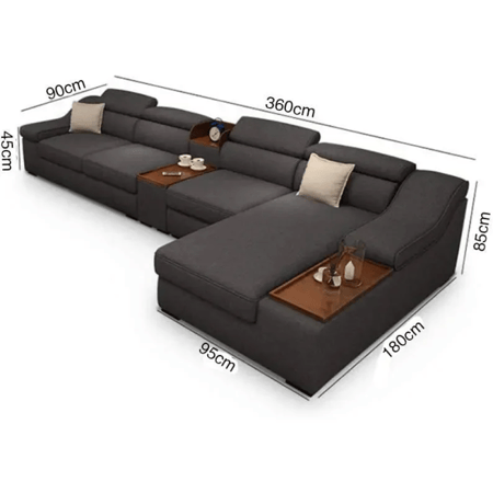 كنب زاوية جهة الزاوية يمين أو يسار متوفر بعدة اللوان